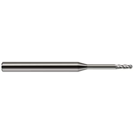 Harvey Tool Miniature End Mill - 2 Flute - Ball, 0.0550" 76655